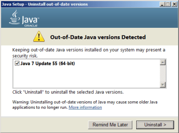 java-uninstall-news