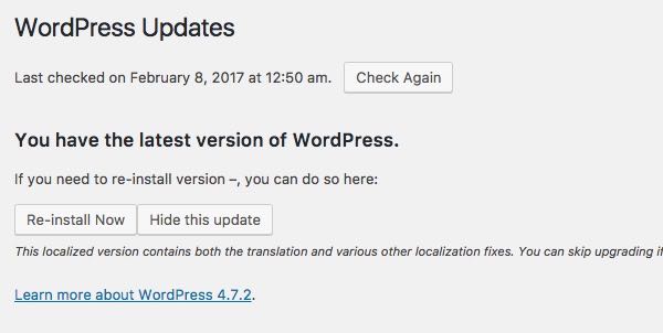 wordpress-update