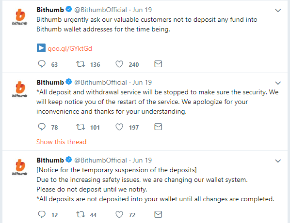 Bithumb-Tweets